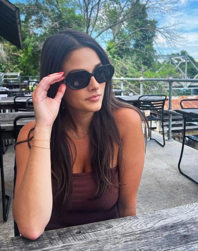 Mia Black | Black Octagon Sunglasses | Kraywoods