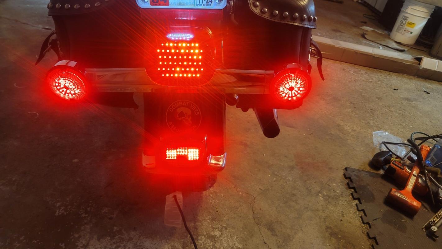 Drag Specialties LED Taillight - Top Tag Light - Smoke