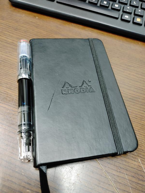 Rhodia A5 Webnotebook - Black, Dot Grid - The Goulet Pen Company