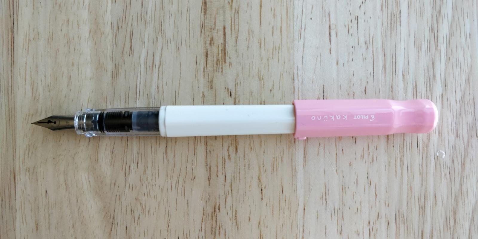 Pilot Kakuno Fountain Pen - Pink/White - The Goulet Pen Company
