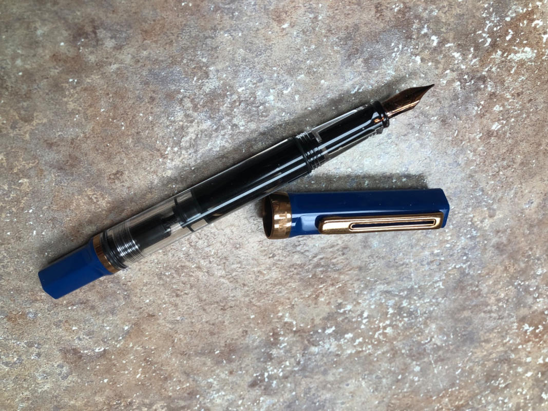 TWSBI ECO Fountain Pen - Indigo Blue w/ Bronze Trim - The Goulet Pen Company