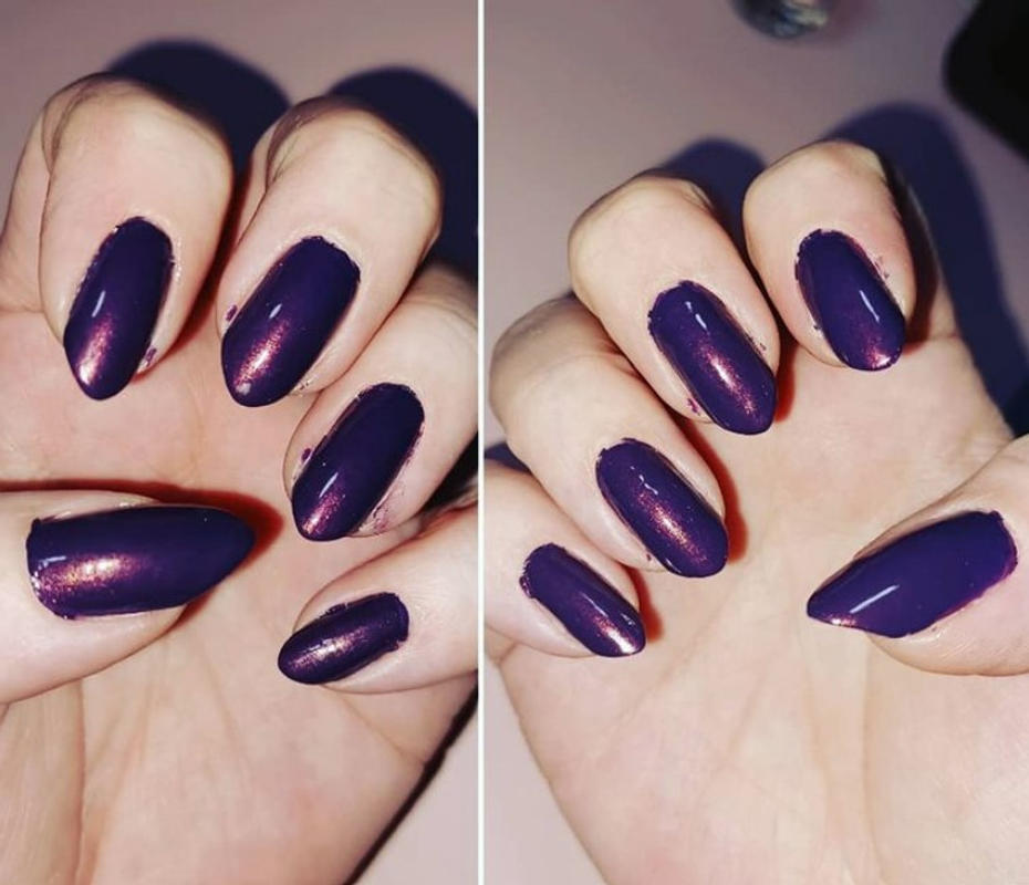 Gloom (B404) - Duochrome Purple Stamping Polish in All/All | Maniology