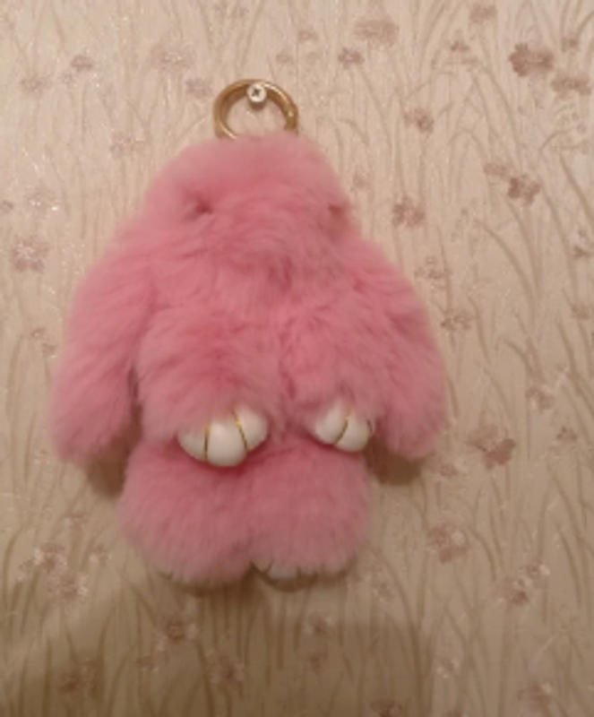 Fluffy bunny hot sale keyring matalan