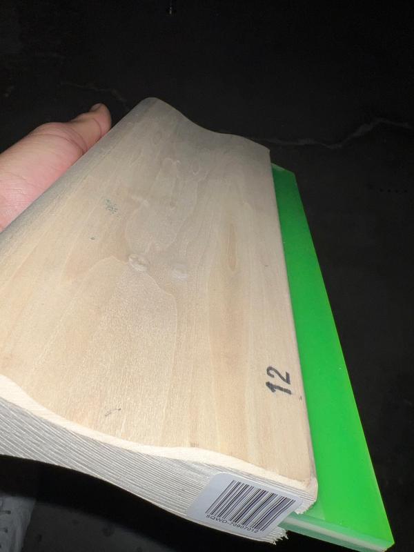 16 Width Wood Manual Screen Printing Squeegee (Complete)