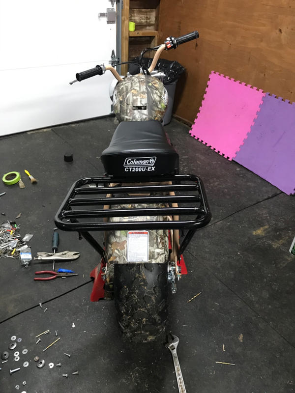 coleman mini bike ct200u rack JMCHstore Rear Cargo Assembly Kit for CT200UEX BT200X, Axis M200 196cc Off-Road : Automotive Chinese Front Rack for the Coleman CT200U Mini Bike Rear Rack for a Coleman