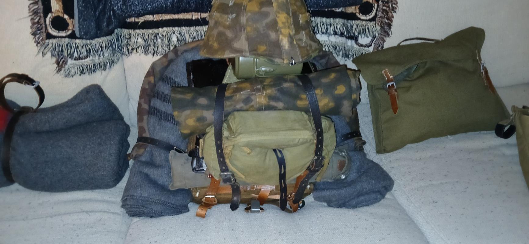 WW2 ドイツ軍 M34 背嚢 Wehrmacht Tornister WW2 German Wehrmacht M34 Tornister - PONY FUR BACK PACK w