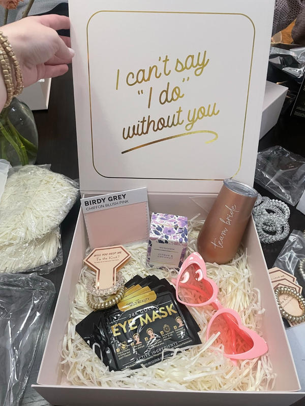 Bridesmaid Proposal Box Champagne Flute Tumbler – Breezy Box Curations