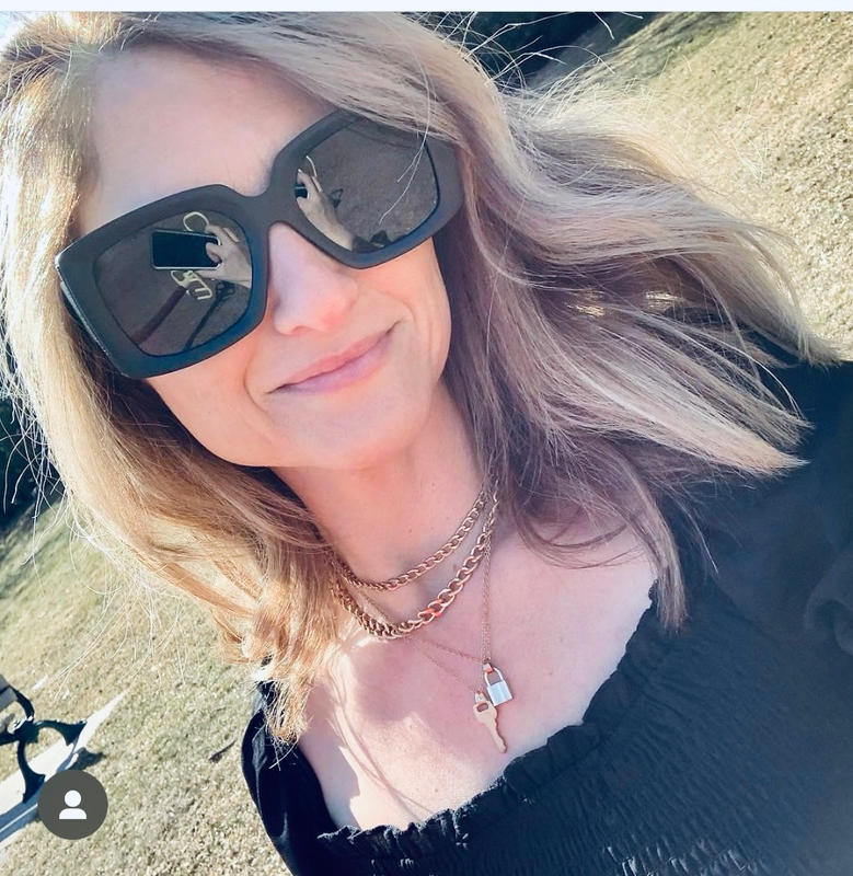 Topfoxx Bardot Sunglasses-Rose Gold Bardot Rose Gold - overdimensionerede solbriller til kvinder  main image 4