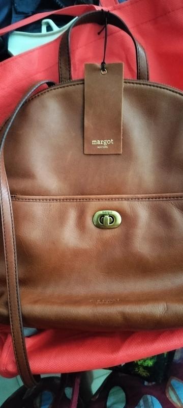 Camille Backpack in Cognac – Margot New York display picture 3