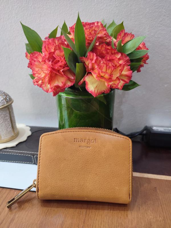 Gina Compact Wallet in Cognac – Margot New York