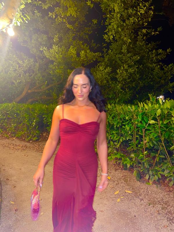 wishful thinking dress - burgundy 30 Light skin beauty ideas