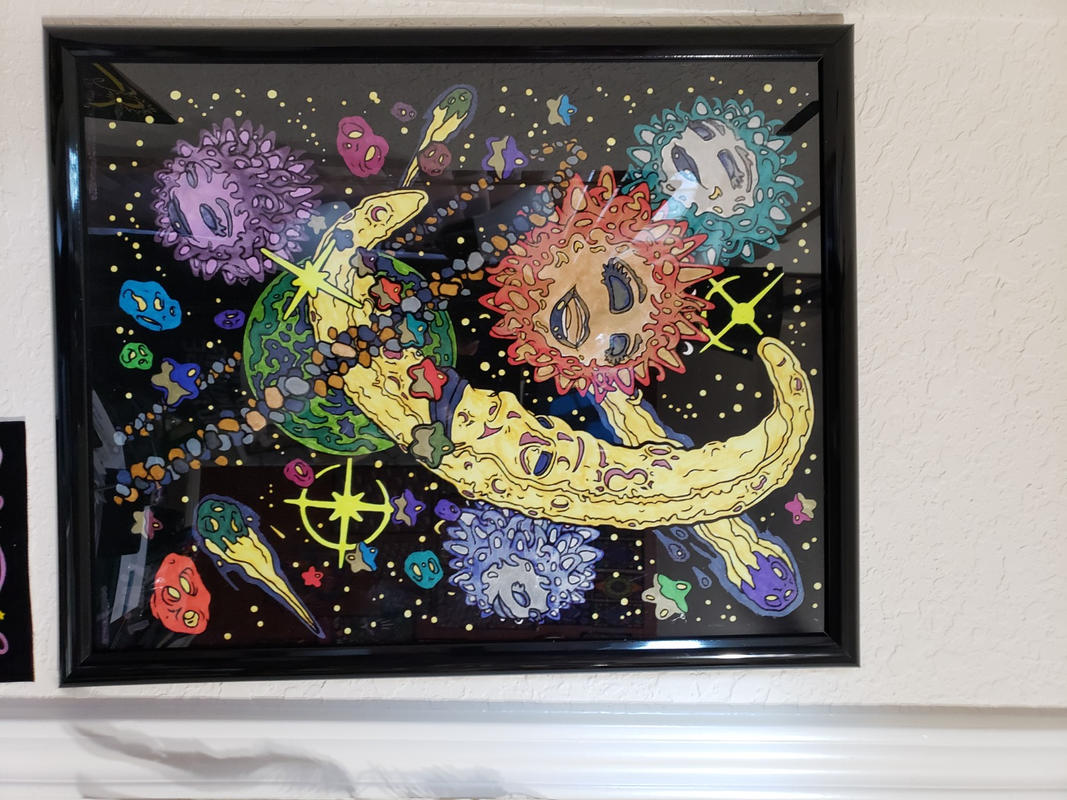 Stuff2Color Out of This World - 6 Pack of Cosmic Fuzzy Velvet Coloring  Posters