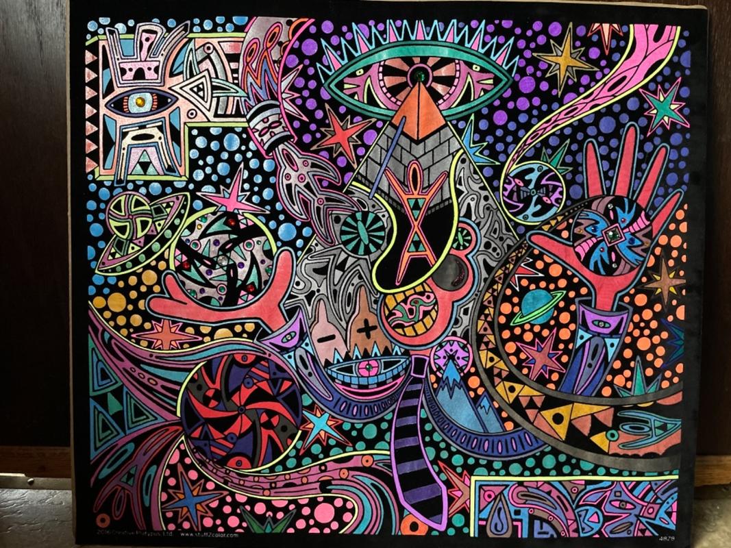 Cosmos - Fuzzy Coloring Poster