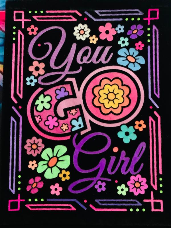 Girl Power Fuzzy Velvet Coloring Posters – Super 18 Pack