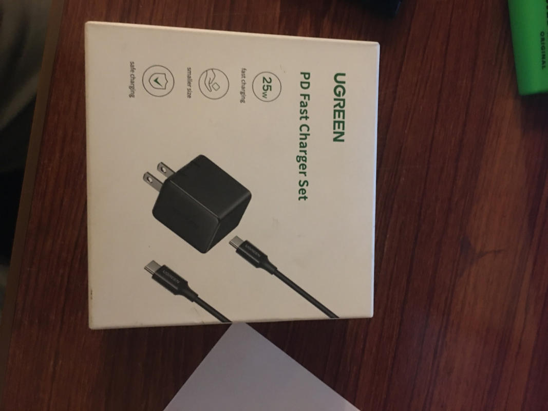 UGREEN 25W PD Super Fast Charger + 2M USB-C Charging Cable c to c