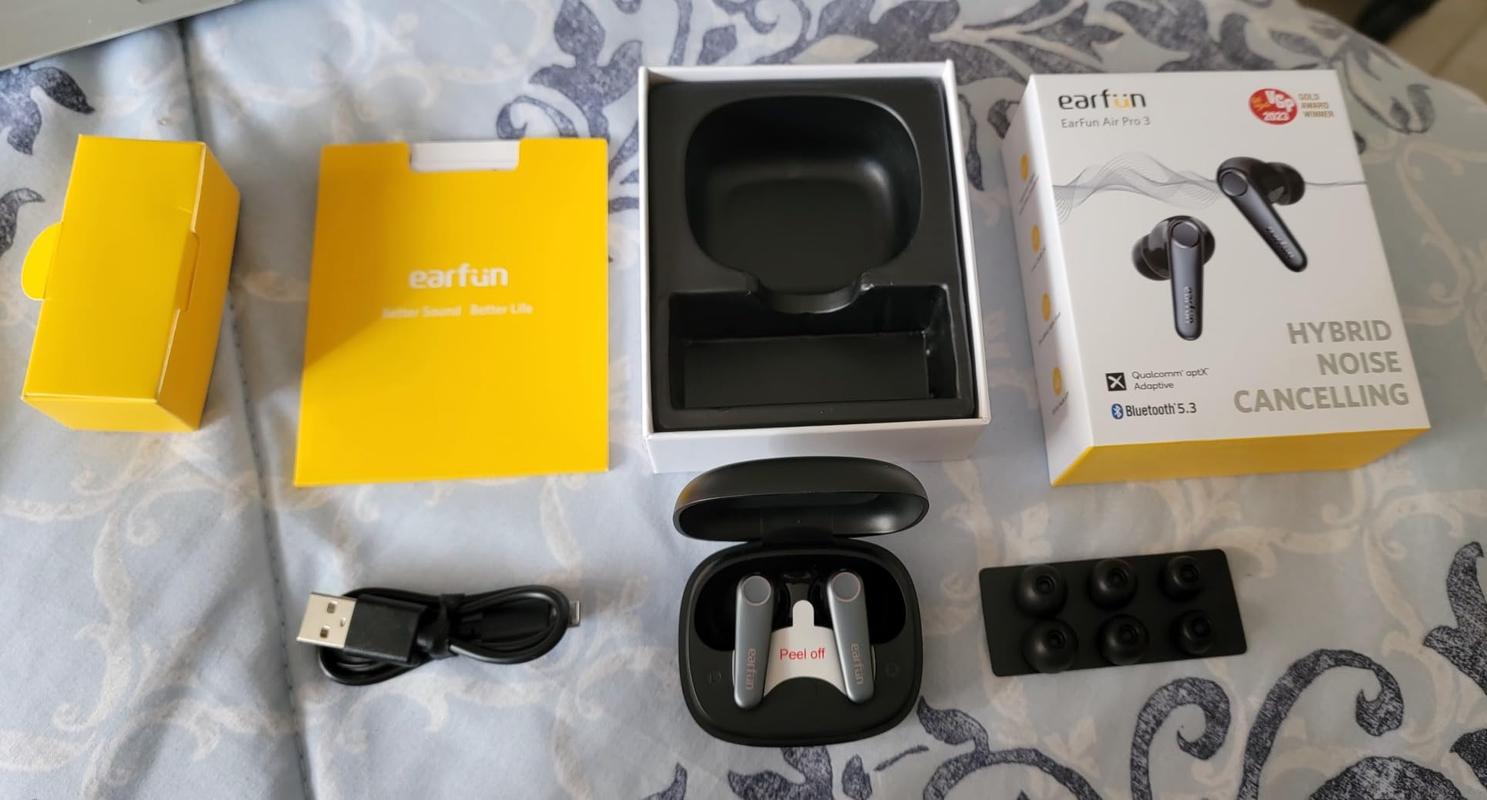 EarFun Air Pro 3 Noise Cancelling Wireless Earbuds - Black