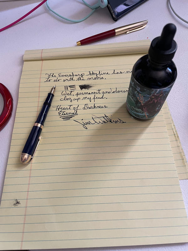 Noodler's Heart of Darkness Black Ink (4.5 oz bottle with pen