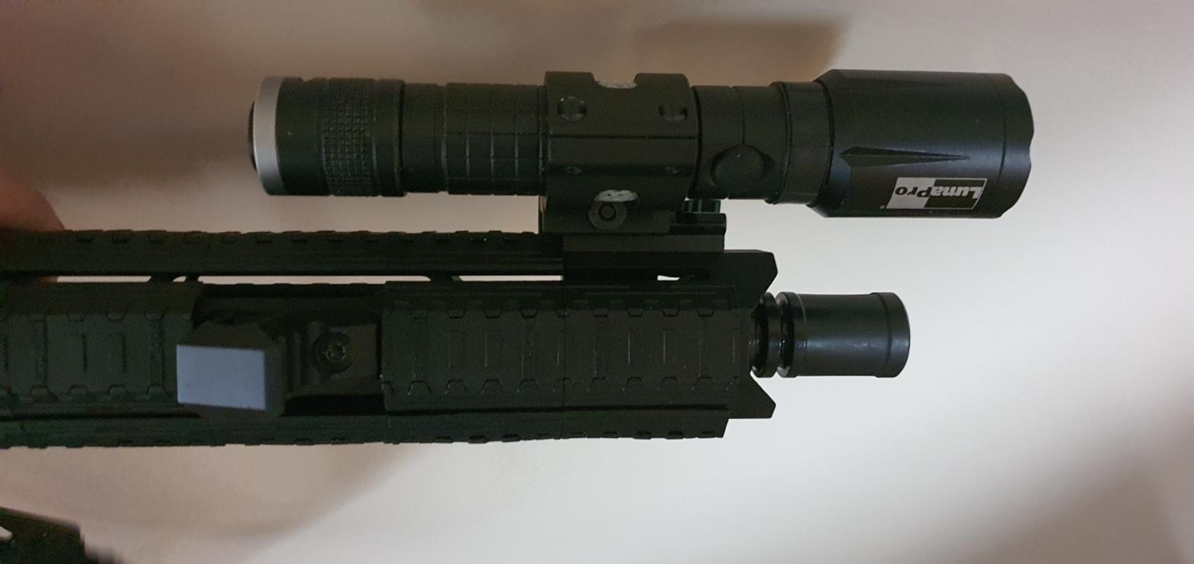 Anello Offset Fire Club 25mm - Supporto Picatinny 45&deg; Per Torce Surefire E Luci