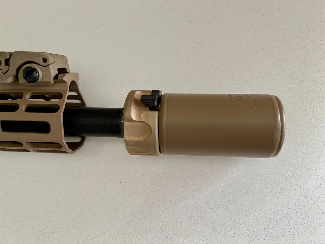 ureFire Warden FDE Muzzle Device  Blast Regulator for 5.56 & 7.62