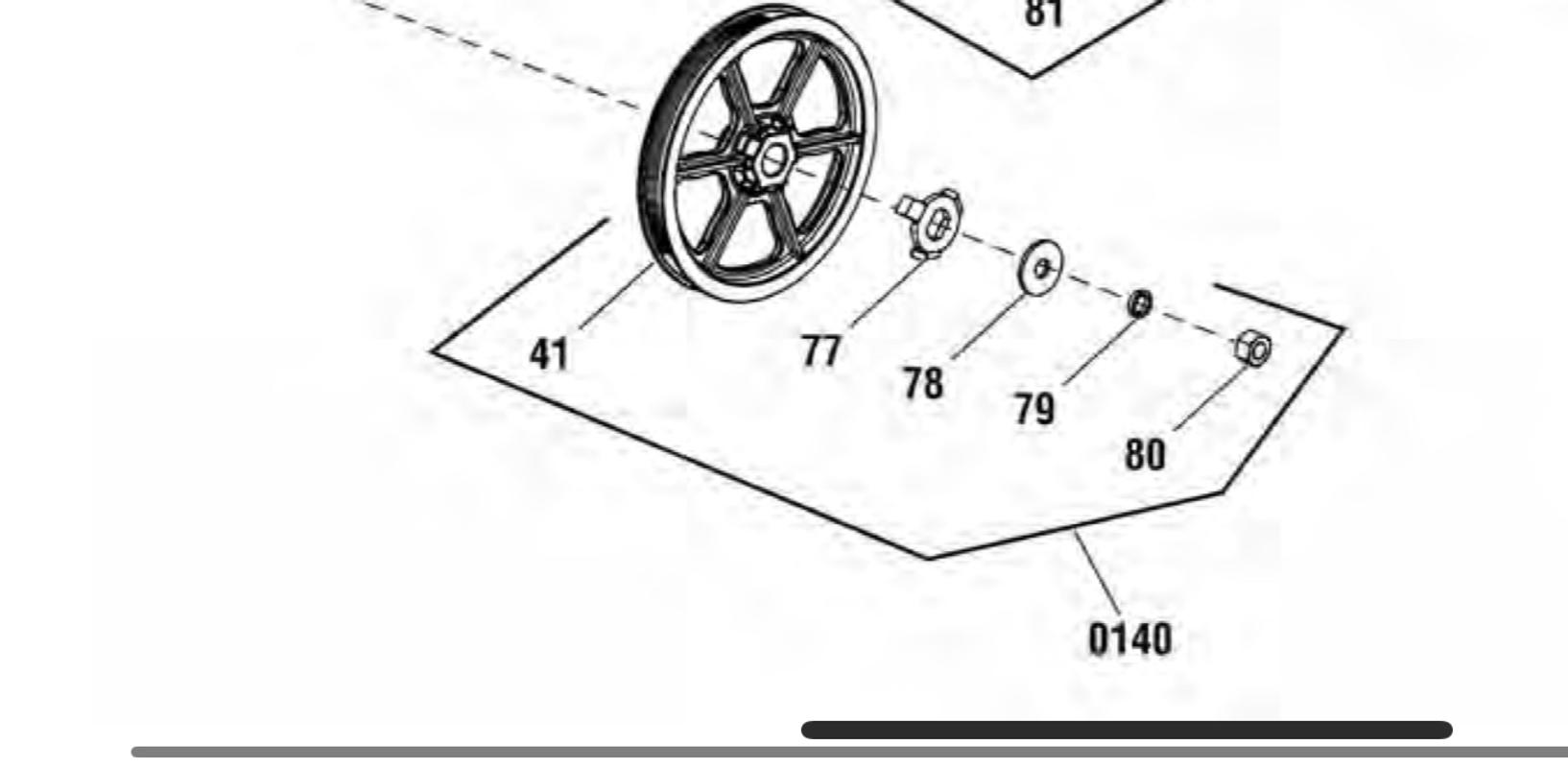 BRIGGS & STRATTON part 709875 - KIT-AUGER PULLEY (OEM part)