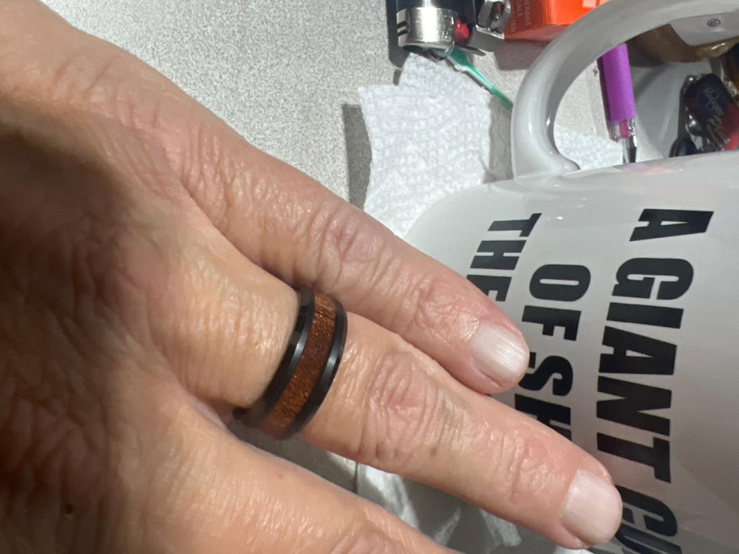 Yooper - Black Tungsten Wood Ring