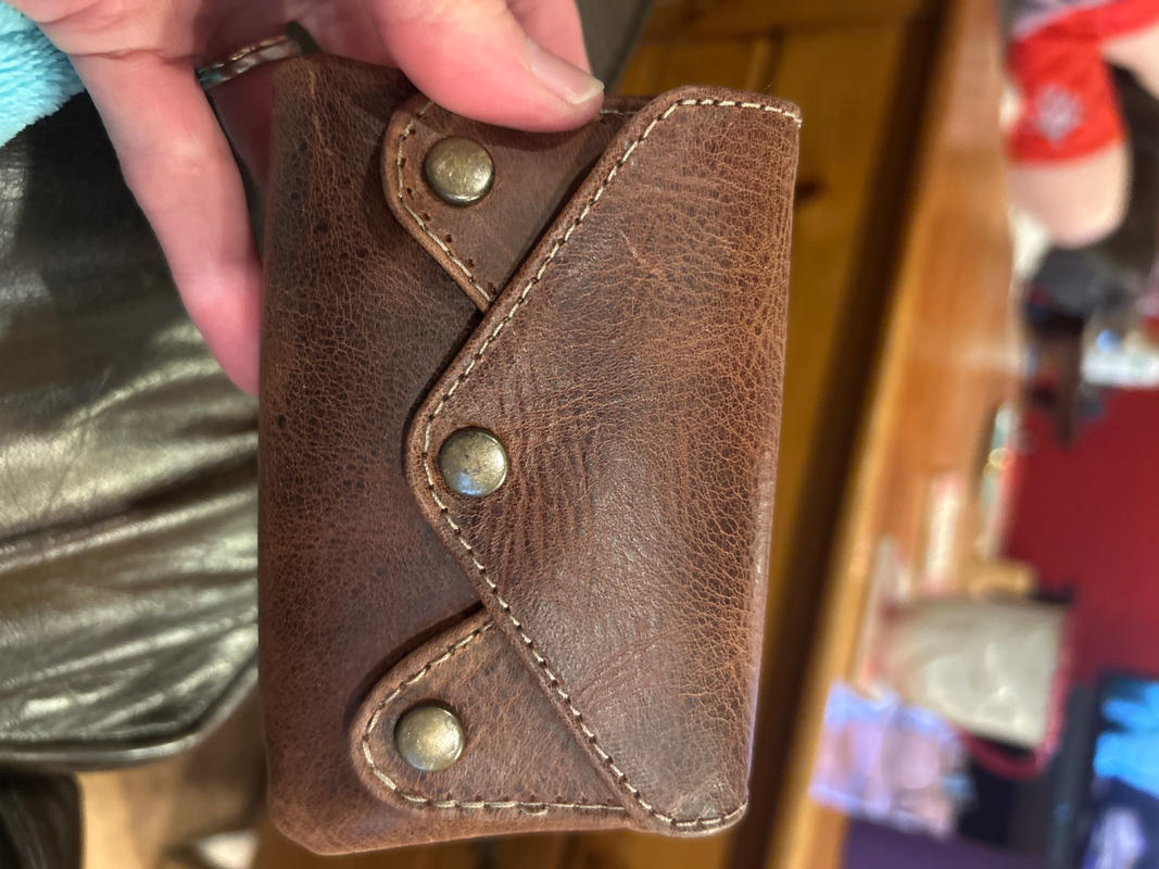 Small Leather Accordion Wallet | Leather Change Purse
