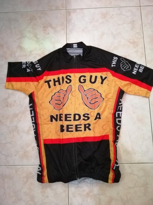 This Guy Needs a Beer Mens Cycling Jersey - Men's Cycling Jerseys