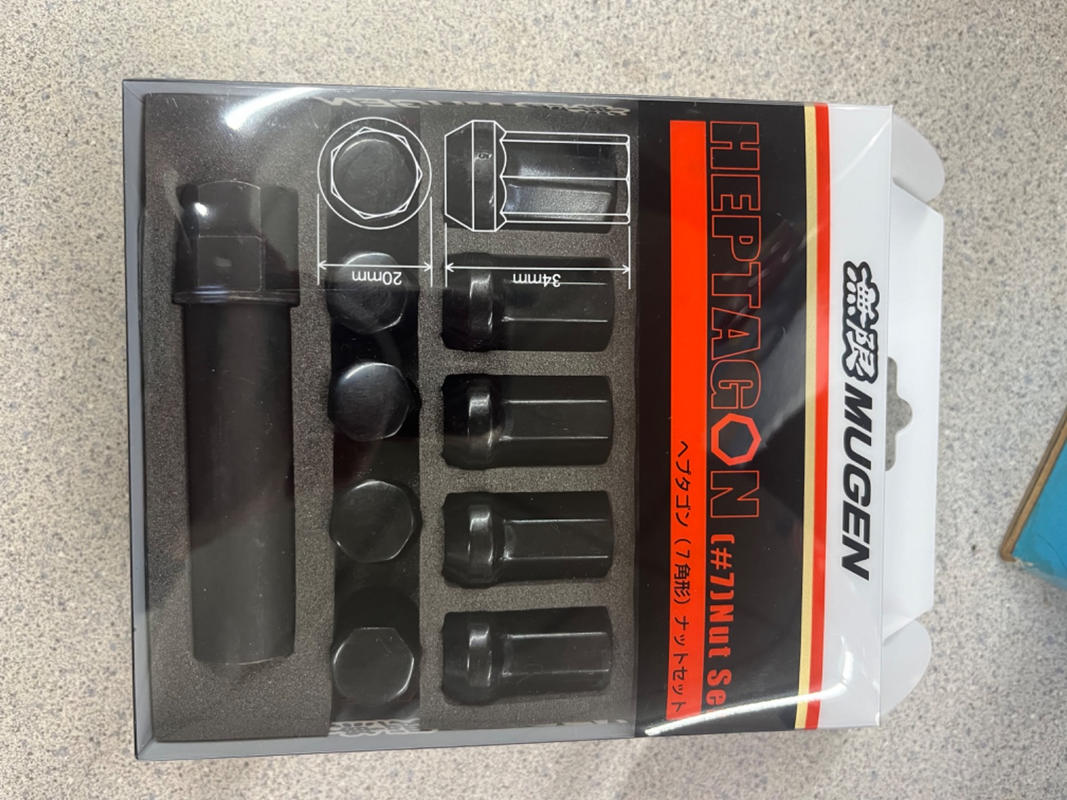 MUGEN HEPTAGON(#7) NUT SET For UNIVERSAL FITTING 08181-XXB
