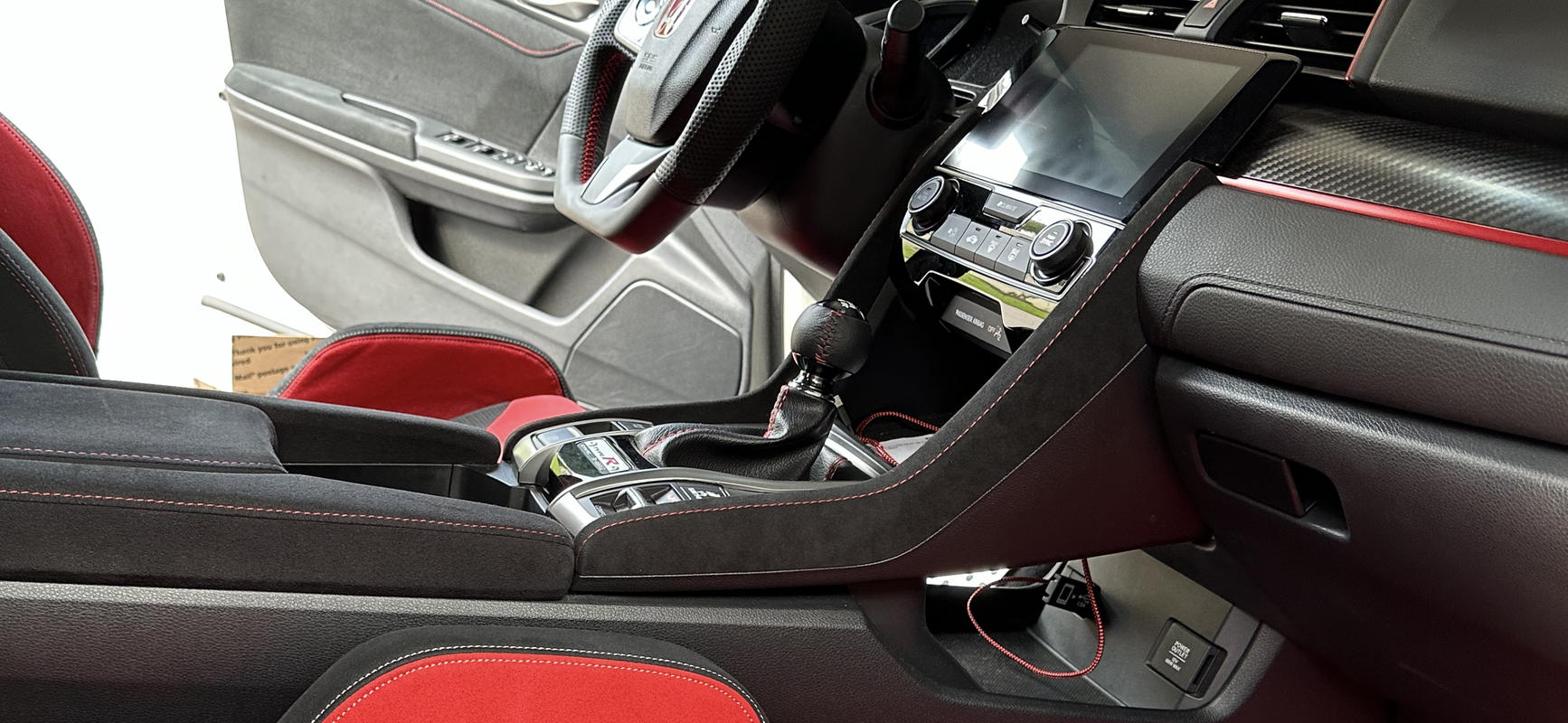 MUGEN Leather shift knob [BLACK] For CIVIC TYPE R FK2 54102-XMEB