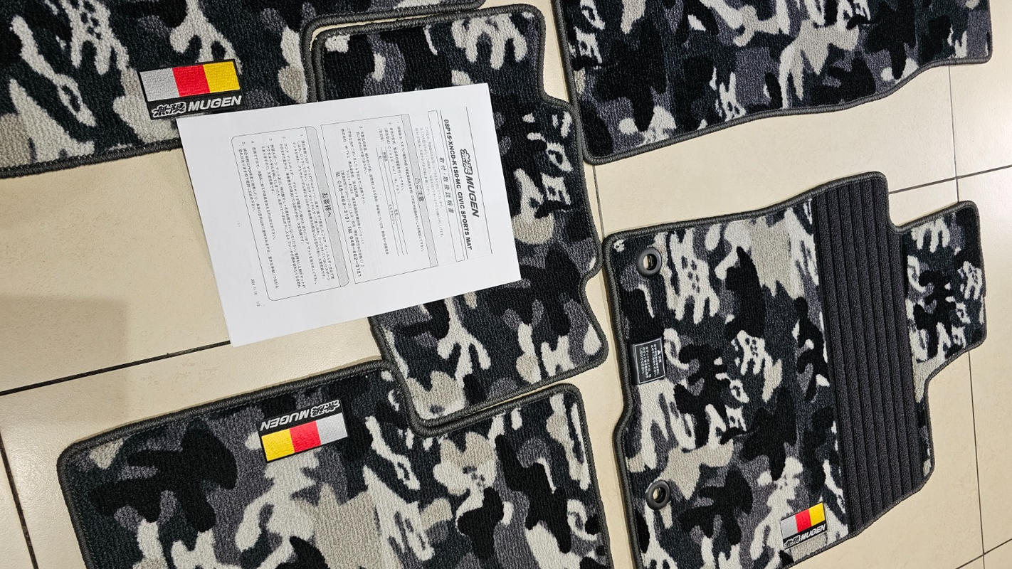 あ MUGEN SPORTS MAT CAMO For HONDA CIVIC FK8 FK7 08P15-XNCD