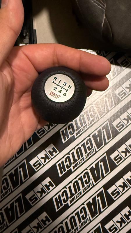 STI SHIFT KNOB LEATHER 6MT For SUBARU BRZ ZD6 SG117CC100 - Black