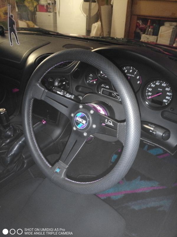 HKS STEERING WHEEL NARDI SPORTS 34DEEP 51007-AK668 - Black HKS STEERING WHEEL NARDI SPORTS 34DEEP 51007-AK668 - Black