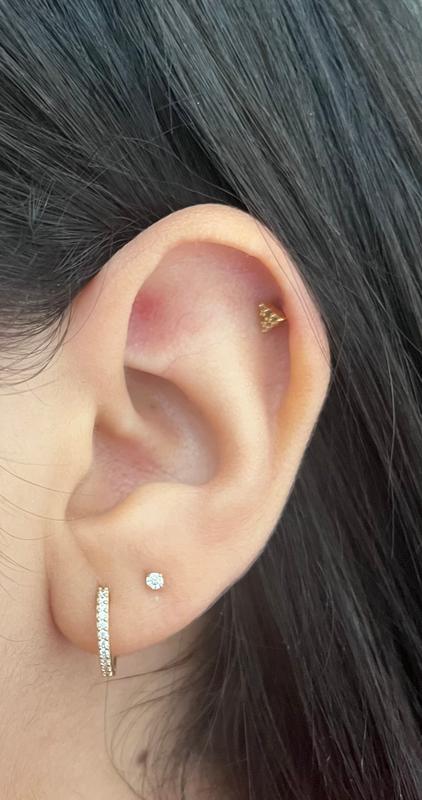14K Gold Earrings, Huggie Earrings, Thin Gold Hoop Earrings