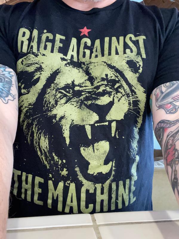 HeyRusty Rage Against The Machine T Shirt Pride Band Logo