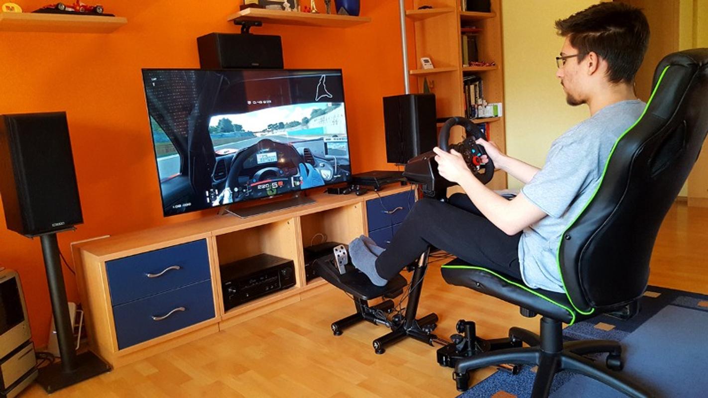 Soporte para volante Arozzi Velocità Racing Simulator Rojo