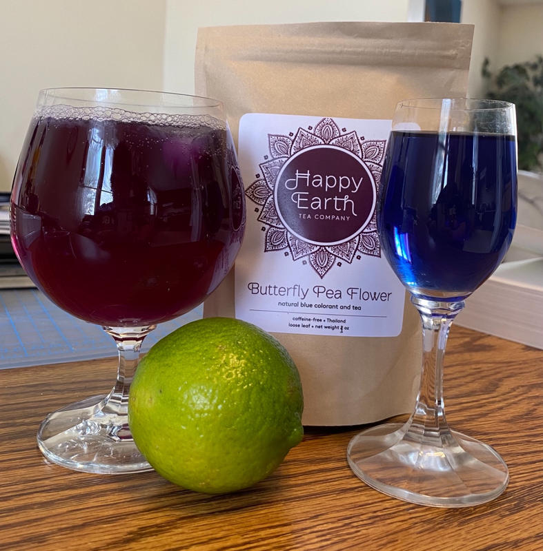 Premium Butterfly Pea Flower Tea - Organic Butterfly Loose Leaf Tea Rich in  Antioxidants, Blue & Purple Food Coloring for Iced Drinks, Cake, Mocktails