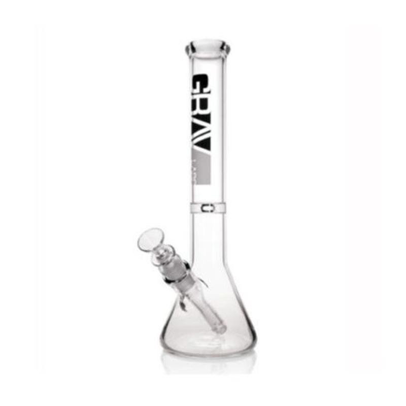 8″ Mini Beaker Bong Fixed Downstem