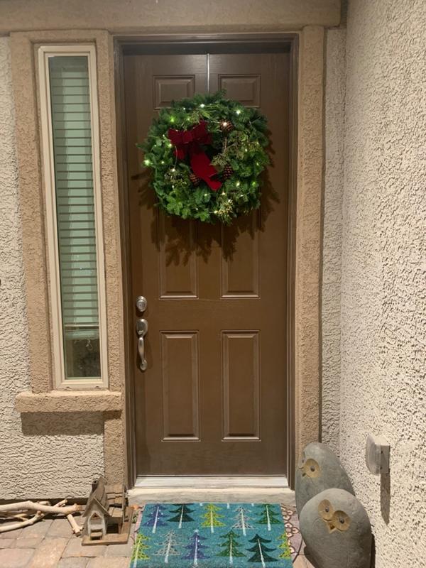 Burgundy, Brown and Gold Ornament Wreath- 18 high quality inches