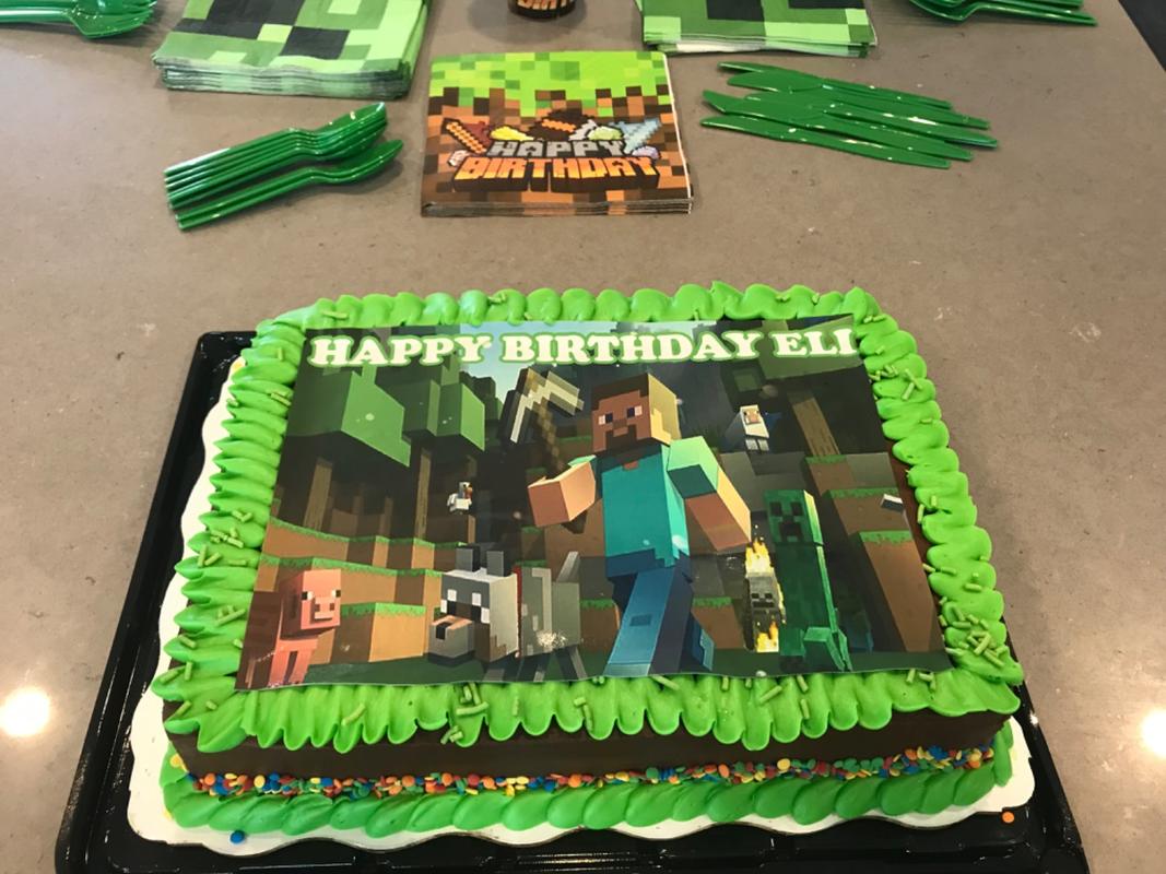 Minecraft Nether Portal Crafting Gaming Steve Edible Cake Topper Image  ABPID53215 - Walmart.com