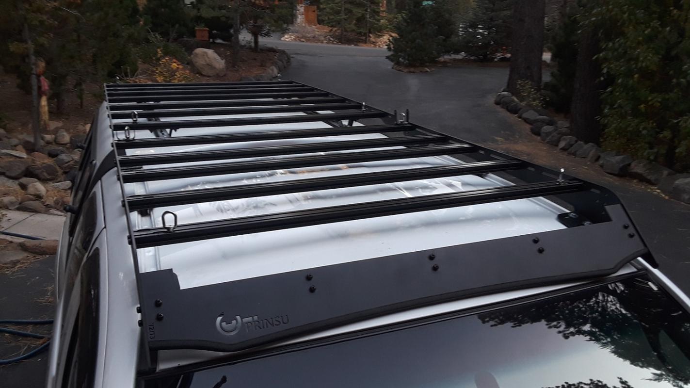 Prinsu Access Cab Roof Rack for Tacoma 2005 Truck Brigade