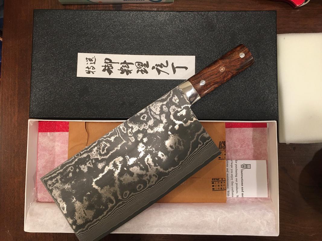 HTS-502 Thick Meat Cleaver Damascus / Kitchen/ Handmade / Custom