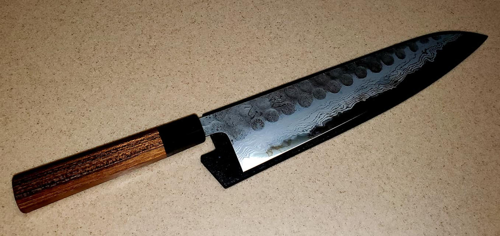 Buy KITCHEN KNIFE GYUTO 6 AEB-L STABILIZED ALDER EBONY G-CUSTOM