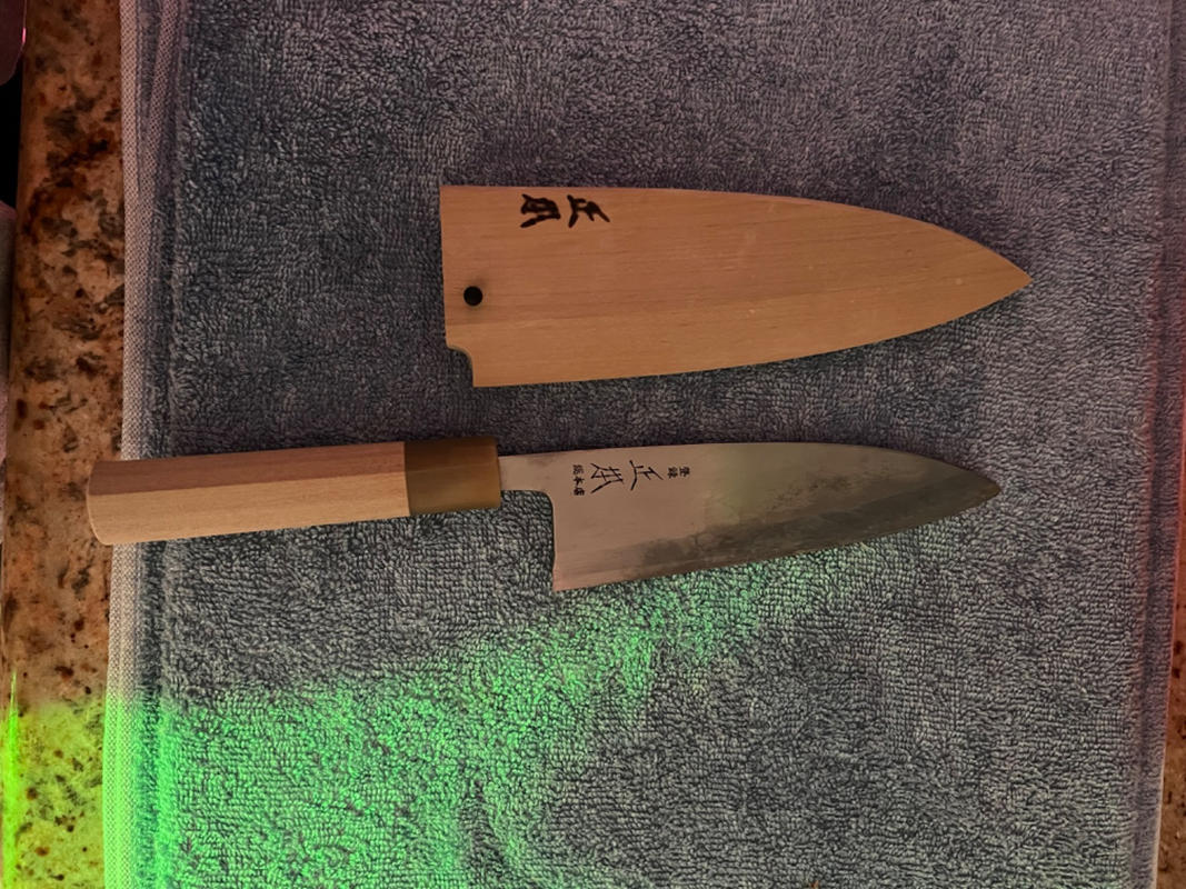 Masamoto KS Honkasumi Gyokuhaku-ko Japanese Chef's Deba Knife