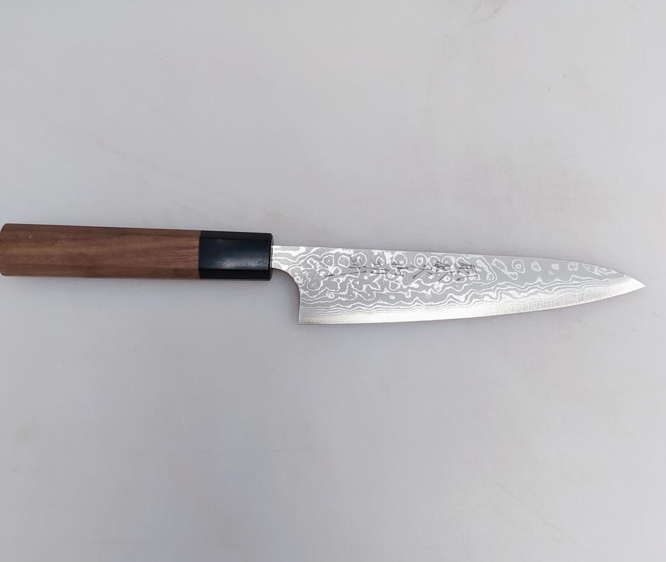 Fu-Rin-Ka-Zan Aogami Super Custom Damascus Series Wa Santku Knife