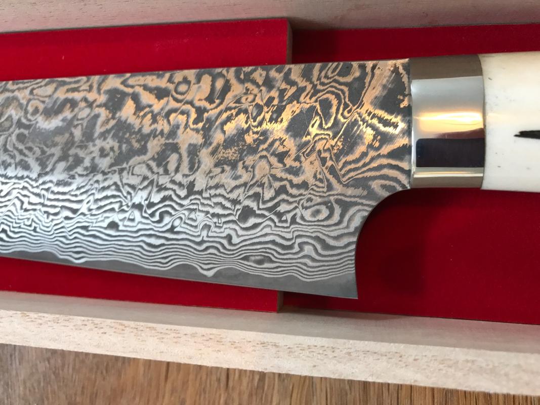 Takeshi Saji TS-600 R-2 Custom Damascus Paper Knife