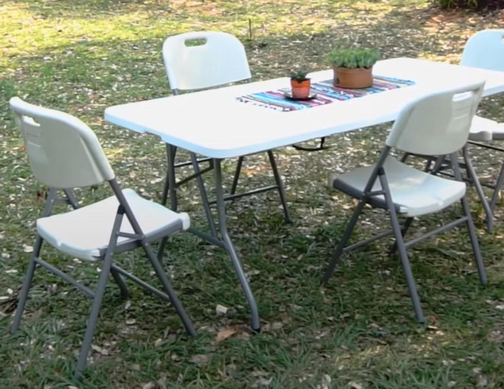 Mesa Plegable Portatil Rectangular Plastico Resistente 6' Picnic Jardín  Camping for sale online