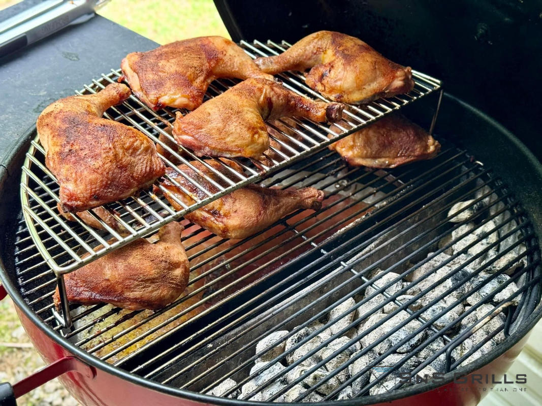 Elevated Grill Rack | Stainless Steel Cooking Grate | SnS Grills