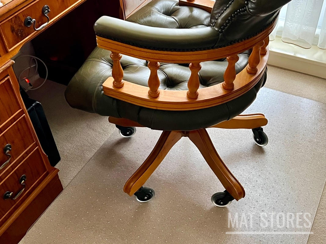 Cleartex Ultimat Chair Mat for Deep Pile Carpets over 12mm Clear Strong Polycarbonate Rectangular