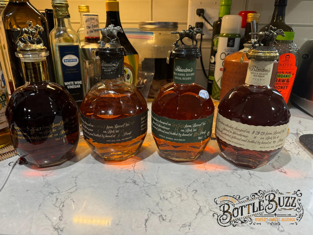 Blanton's Red Label, Gold Label, Green Label, & Black Label Blanton's Red Label, Gold Label, Green Label, & Black Label