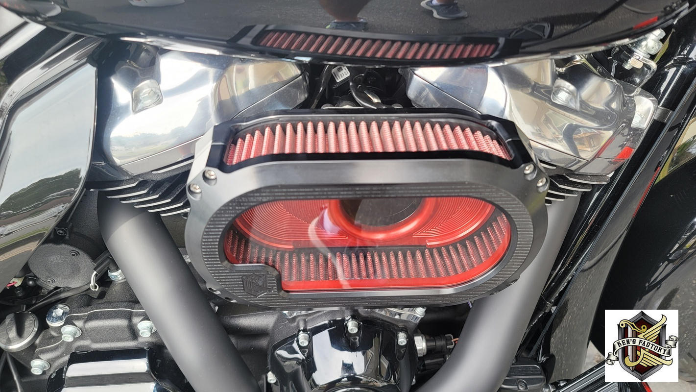 NXT-01BR Next Level Air Cleaner Kit, Black/Red Anodized – Ken's